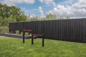 schutting sfeerfoto zwart